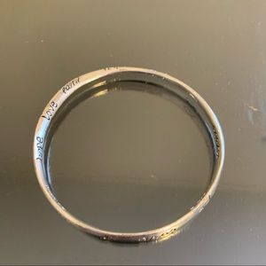 Faith Hope Love Cross Silver Bracelet